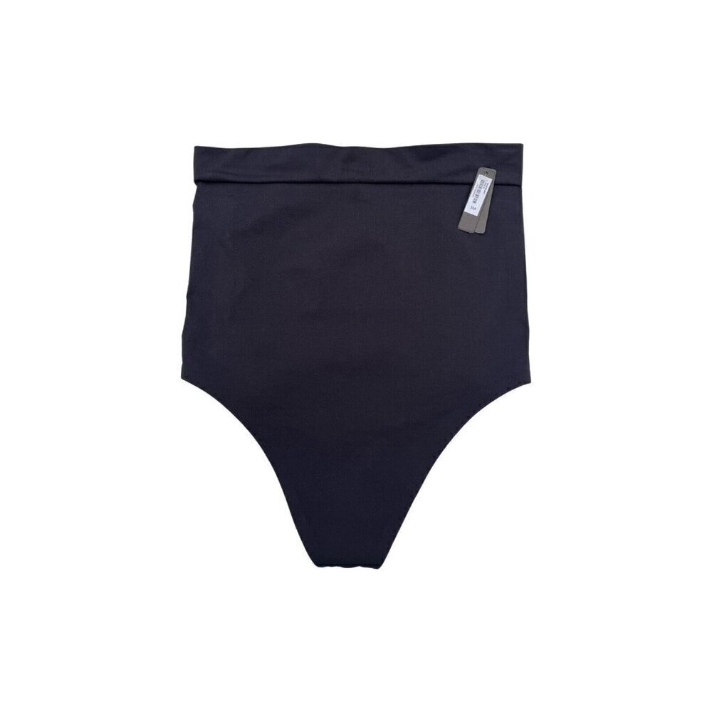 SKIMS Women's XL Onyx Contour Bonded High-rise Stretch-woven Thong Size XL